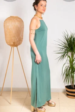 Vestido Viena Musgo