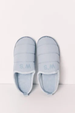 Zapatillas casa acolchadas azul