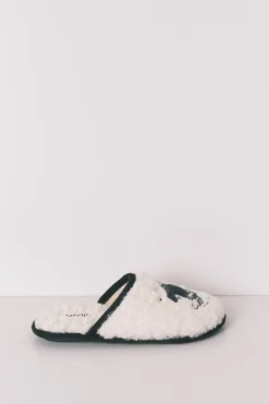 Zapatillas casa borreguito gris Mafalda