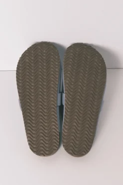 Zapatillas casa tipo zueco azul
