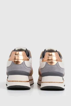 Zapatillas de ante y glitter