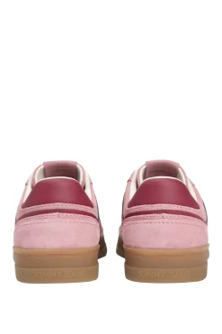Zapatillas de mujer de serraje en color rosa de Tommy Jeans.