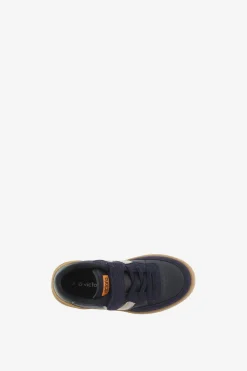 Zapatillas deportivas de ni&ntilde;os con piezas en contraste y cord&oacute;n el&aacute;stico