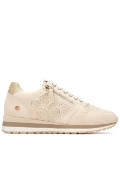 Zapatilla se&ntilde;ora troquelado cremallera
