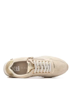 Zapatilla se&ntilde;ora troquelado cremallera