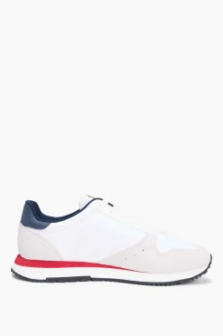 Zapatillas runner Tommy Jeans blancas con detalles a contraste