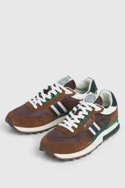 Zapatillas Running Con Detalles En Ante
