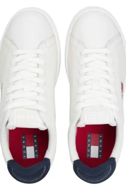 Zapatillas Tommy Jeans blancas con logo bandera