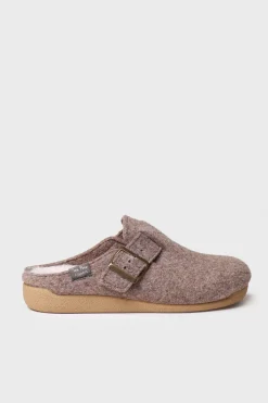 Zapatilla Tipo Zueco Para Mujer En Fieltro
